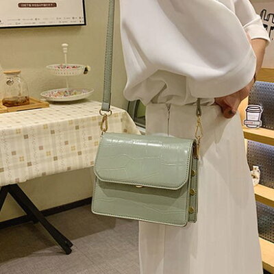 ミニミニストア miniministore ショルダーバッグ レディース 斜めがけバッグ バッグ 肩掛け 鞄 上品質 通勤 シンプル (ミントグリーン)