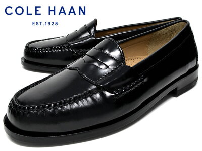 COLE HAAN PINCH PENNY BLACK コールハーン ローファー メンズ 黒 本革 革底 マッケイ製法 【送料無料】