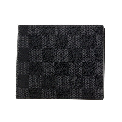 【72時間限定ポイント3倍】LOUIS VUITTON ルイヴィトン 二つ折り財布 N63336 ダミエグラフィット ポルトフォイユ・マルコNM