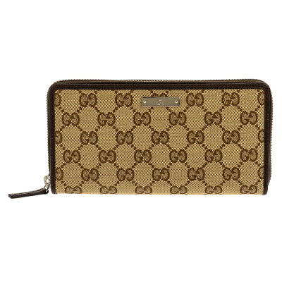 【P5倍 11/30 0時 〜 12/2 24時】グッチ GUCCI 長財布 ベージュ ブラウン 307980 KY9IR 9643 GGキャンバス