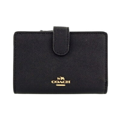 【P10倍 11/22 20時〜11/28 0時まで】コーチ アウトレット COACH 二つ折り財布 レディース ブラック F11484 IMBLK