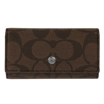 【24時間限定ポイント10倍】COACH OUTLET コーチ アウトレット キーケース レディース ダークブラウン F26104 MA/BR