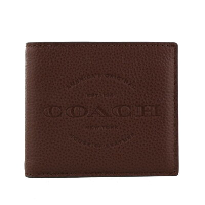 【ポイント10倍 1/24 20:00-1/25】コーチ アウトレット COACH 二つ折り財布 メンズ ダークブラウン F24647 QBDBR