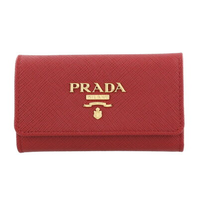 【P10倍 6/25 〜 6/27 2時】プラダ PRADA キーケース レディース レッド 1PG004 QWA F068Z FUOCO