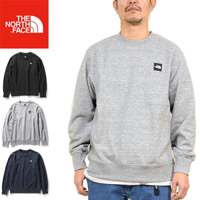【SALE】THE NORTH FACE ザ ノースフェイス NT12038"HEATHER LOGO CREW"ヘザー ロゴ クルー スウェット クルーネック プルオーバー スクエア ロングスリーブ 裏毛 長袖 トップス アウトドア メンズ レディース 3カラー 国内正規 30%OFF