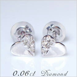 あす楽【大特価SALE】K18YG/PG/WG【0.06ct】ダイヤモンドハート パヴェピアス 『Heart Pave』【SIクラス】透明感溢れるダイヤモンドプチ ハートピアス 誕生日 プレゼント スイートテンダイヤモンド 可愛い 記念日 10年 10周年 ハート【送料無料】【楽ギフ_包装】