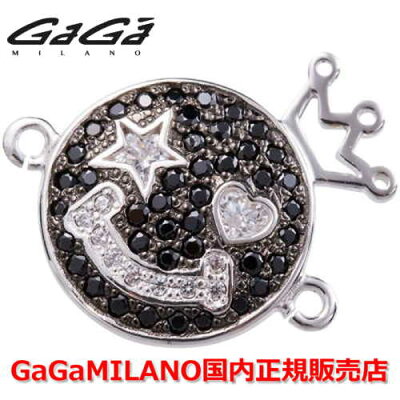 【国内正規品】GaGa MILANO ガガミラノ Men's Ladies/メンズ レディース HBブレス/紐ブレスレット SMILE/スマイルモデル WG/BLK