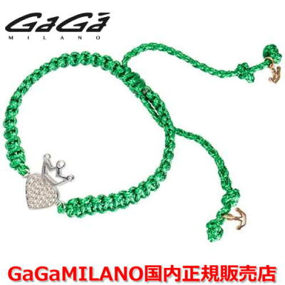 【国内正規品】【雑誌GLITTER 2016年10月号掲載モデル】GaGa MILANO ガガミラノ Men's Ladies/メンズ レディース HBブレス/紐ブレスレット HB-HART (WG)/ハート