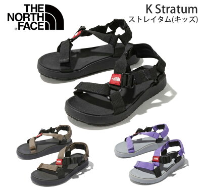 【3月中エントリーで全品P10倍】THE NORTH FACE ストレイタム NFJ51942 キッズ ストラップサンダル スポーツサンダル スポサン 軽量 おしゃれ アウトドア 高機能 リサイクル素材 2021年春夏モデル ブラック ニュートープ パープル ザ・ノースフェイス