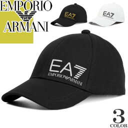 アルマーニ エンポリオ アルマーニ EMPORIO ARMANI EA7 帽子 キャップ ベースボールキャップ メンズ 2022年春夏新作 ロゴ 大きいサイズ ブランド プレゼント 黒 白 ブラック ホワイト BASEBALL CAP 275936 0P010 [S]