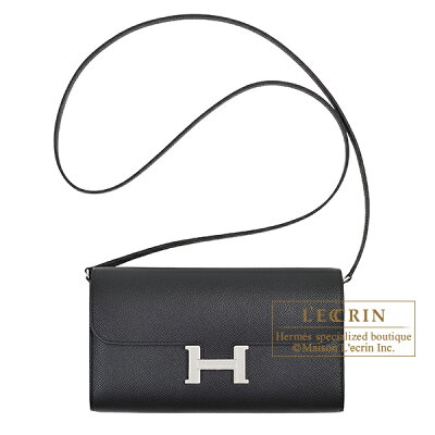エルメス コンスタンスロング トゥーゴー ブラック ヴォーエプソン シルバー金具 HERMES Constance Long To Go Black Epsom leather Silver hardware