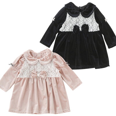 【20%OFFクーポン】【送料無料】入園式 子供服 女の子 ティノティノ*ベルベットワンピース*女の子/カバーオール tino tino フォーマルウエア ベビードレス 70cm 80cm 90cm 95cm 春夏秋冬 ドレスオール 結婚式 七五三 ギフト 出産祝い 卒園式 冠婚葬祭