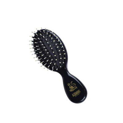 【★300円OFFクーポン!★5%還元!】ALEXANDRE DE PARIS /アレクサンドル ドゥ パリ LES BROSSES-BROSSE PNEU SEXY ヘアブラシ 14cm ブラック 黒 NBRS-50045 N NOIR【marquee】