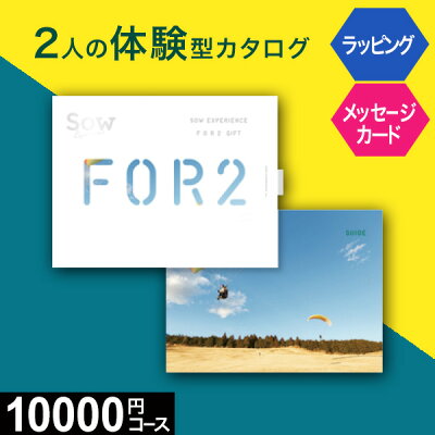 【オリジナルメッセージカード・ラッピング無料】体験 ギフト ペア FOR2ギフト(GREEN)SOW EXPERIENCE【送料無料】カップル お歳暮 御歳暮 クリスマス プレゼント 結婚記念日 誕生日 記念日 カタログギフト ソウエクスペリエンス 結婚祝い 内祝 お返し 御祝 退職祝い 誕生日