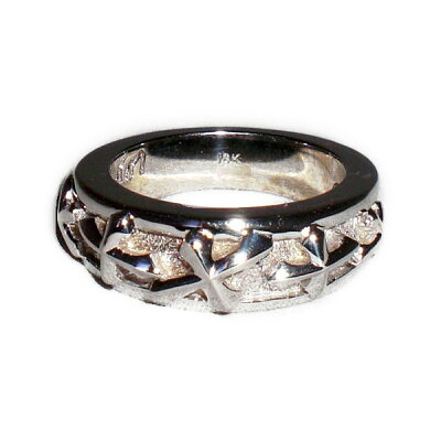 正規品 ビルウォールレザー BILL WALL LEATHER ビルウォール BWLR323GW 18K ホワイトゴールド LUCKY CROSS リング 指輪 BWL