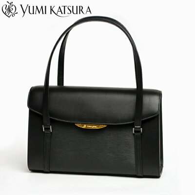 【革のお手入れをして発送】 本革 牛革 フォーマルバッグ YUMI KATSURA 桂由美 yk2251 ブラックフォーマル 冠婚葬祭 入卒式 軽量 Mサイズ