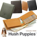 Hush Puppies 財布 メンズ ハッシュパピー 財布 2つ折り 小銭入れあり Hush Puppies ニック 牛革 キャッシュレス コンパクト ミニ財布 スマートウォレット HP0606