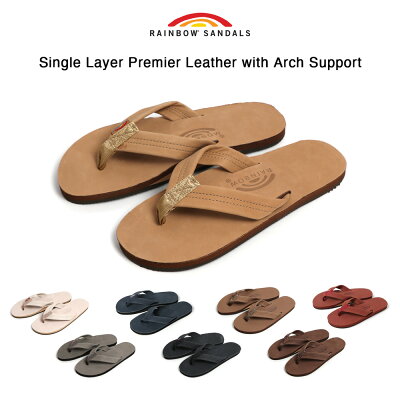 【クーポン利用で10%OFF】RAINBOW SANDALS 301ALTS0 シングルレイヤーヌバックレザービーチサンダル レインボーサンダル Single Layer Premier Leather with Arch Support ビーチサンダル レザーサンダル メンズ ブランド サーフブランド メンズ レディース