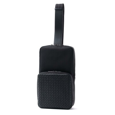 ボッテガヴェネタ BOTTEGA VENETA ボディバッグ ワンショルダー ブラック メンズ バッグ 520117 vaye3 1000 HI-TECH CANVAS ハイテクキャンバス【ラッピング無料】【返品送料無料】【181220】