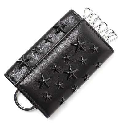 ジミーチュウ JIMMY CHOO キーケース ブラック レディース ギフト プレゼント レザー 本革 neptune enl black black NEPTUNE ネプチューン【返品送料無料】【ラッピング無料】【190628】