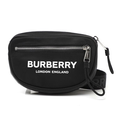 バーバリー BURBERRY ボディバッグ ベルトバッグ ウエストポーチ ブラック メンズ バッグ モード トレンド 8014519 black MINI LOGO PRINTED BUM BAG【返品送料無料】【ラッピング無料】【190719】