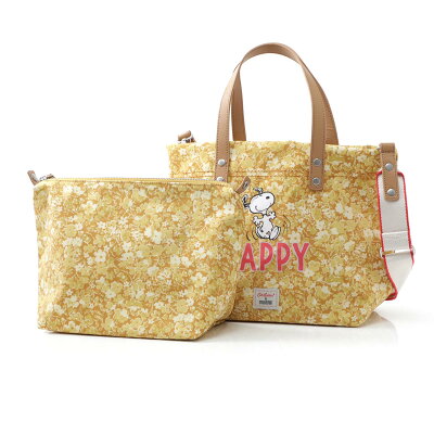 【アウトレット】キャスキッドソン Cath Kidston トートバッグ2WAY イエロー レディース ギフト プレゼント コラボ ピーナッツ 105234616560102 PEANUTS Paper Ditsy ペーパーディッツィ【あす楽対応_関東】【返品送料無料】【ラッピング無料】