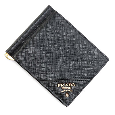 プラダ PRADA マネークリップ ブラック メンズ 2mn077 qme f0632 SAFFIANO METAL【返品送料無料】【ラッピング無料】【あす楽対応_関東】