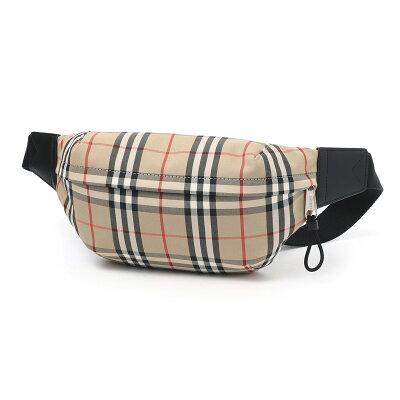 バーバリー BURBERRY ボディバッグ バムバッグ ベージュ メンズ 8010430 archivebeige MEDIUM VINTAGE CHECK BONDED COTTON BUM BAG【あす楽対応_関東】【返品送料無料】【ラッピング無料】
