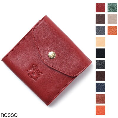 イルビゾンテ IL BISONTE 2つ折り 財布 小銭入れ付き メンズ c0424 p 245 rosso【あす楽対応_関東】【返品送料無料】【ラッピング無料】