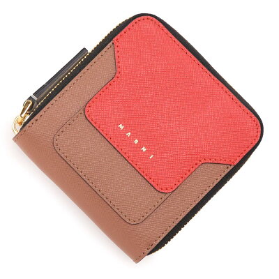 マルニ MARNI 2つ折り財布 小銭入れ付き ブラウン レディース pfmoq09u08 lv520 z393n【あす楽対応_関東】【返品送料無料】【ラッピング無料】