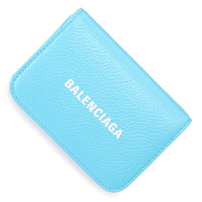 バレンシアガ BALENCIAGA 3つ折り財布 小銭入れ付き ブルー レディース 593813 1izi3 4890 CASH【あす楽対応_関東】【返品送料無料】【ラッピング無料】
