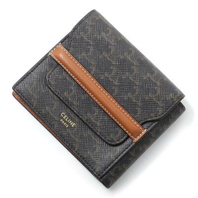 セリーヌ CELINE 2つ折り財布 ブラウン メンズ ウオレット 10d90 2bz9 04lu FLAP ORIGAMI WALLET【返品送料無料】【ラッピング無料】