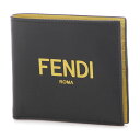 フェンディ 財布（メンズ） フェンディ FENDI 2つ折り財布 ブラック メンズ 7m0169 adm8 f0r2a【あす楽対応_関東】【返品送料無料】【ラッピング無料】
