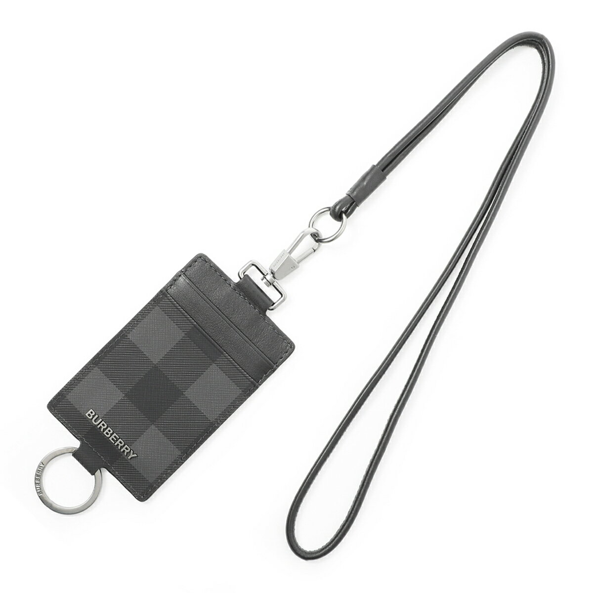 バーバリー キーケース バーバリー BURBERRY キーケース ブラック メンズ 8054745 charcoal ID LANYARD BRT【あす楽対応_関東】【返品送料無料】【ラッピング無料】[2022AW]