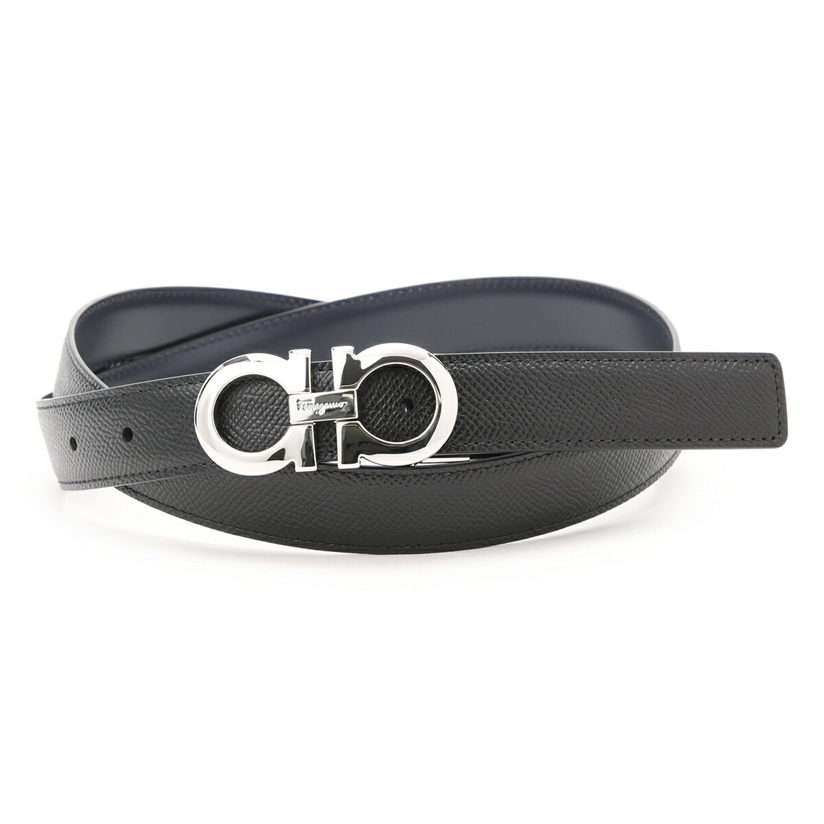 フェラガモ ベルト（メンズ） 【1000円OFFクーポン 3/29 20時~4/4 10時】フェラガモ FERRAGAMO (Salvatore Ferragamo) ベルト ブラック メンズ 670070 0746327 nero bluemarine リバーシブルベルト【あす楽対応_関東】【返品送料無料】【ラッピング無料】[2023SS]