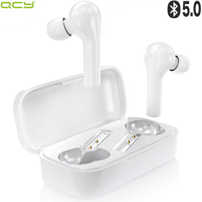 【楽天1位 最新型】QCY T5 ワイヤレスイヤホン Bluetooth5.0 完全ワイヤレス ブルートゥース イヤホン bluetooth イヤホン ワイヤレス イヤホン ヘッドセット 両耳 片耳 タッチ型 高音質 自動ペアリング カナル型 マイク付き 通話 防水 長時間 スマホ iPhone Android 対応