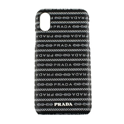 【P10倍 9/25 0時〜9/26 24時】プラダ iPhoneケース iPhoneX iPhoneXS ハードケース PRADA 1ZH058 2DF8 F0002 ブラック系 スマホケース・テックアクセサリー レディース