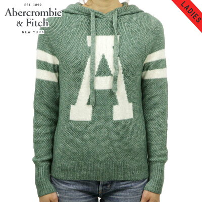 アバクロ パーカー レディース 正規品 Abercrombie&Fitch ニット VARSITY LOGO HOODIE 150-490-1072-303