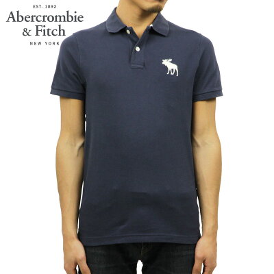 【ポイント10倍 4/18 10:00〜4/21 09:59まで】 アバクロ ポロシャツ 正規品 Abercrombie&Fitch 半袖ポロシャツ ストレッチ ワンポイントロゴ EXPLODED ICON STRETCH POLO 124-227-0803-200
