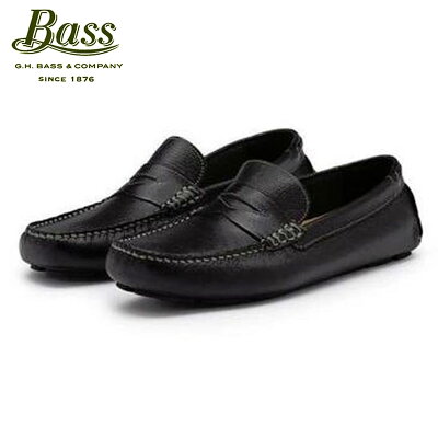 【ポイント10倍 販売期間 1/24 10:00〜1/28 9:59】 バス G.H.BASS 正規品 メンズ シューズ ドライバーシューズ MONTE DRIVER 1957-001 BLACK (B627944001) D15S25