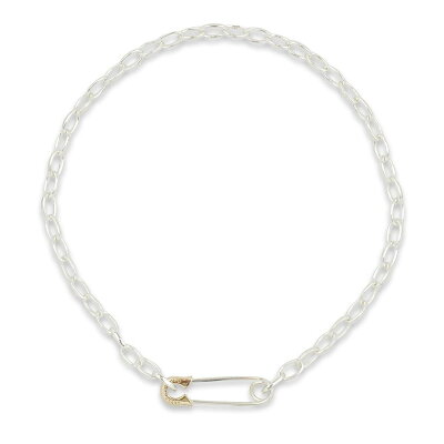 【SENSE2020年9月号掲載】ネックレス ペンダント メンズ シルバー K10YG ゴールド ジュエリー アクセサリー レディース ユニセックス ペア プレゼント ギフト 安全ピン セーフティピン エムズコレクション メイドインジャパン 雑誌掲載 送料無料【M's Collection】