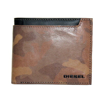 【ポイント10倍◆2/14 23:59迄◆バレンタイン】【送料無料】ディーゼル 財布 DIESEL 二つ折り財布 メンズ 本革 革 レザー カモフラージュ 迷彩柄 X05832 PS998 H4185 HIRESH S【あす楽対応】【RCP】【プレゼント】【ブランド】【ラッキーシール対応】【セール】