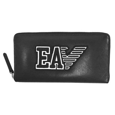【送料無料】EMPORIO ARMANI 長財布 エンポリオアルマーニ 財布 メンズ レディース YEME49 YTC2E 81072 BLACK ブラック レザー 本革 革 ラウンドファスナー エンポリオ・アルマーニ エンポリ アルマーニ【あす楽対応】【ブランド】【プレゼント】【セール】