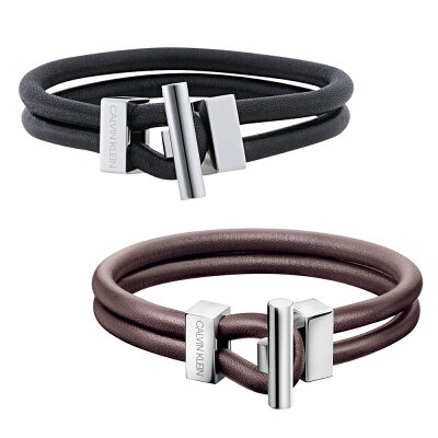 【超目玉】【送料無料】Calvin Klein カルバンクライン ブレスレット ブレス アクセサリージュエリー KJ8WBB09010/ブラック KJ8WCB09010/ブラウン レディース レザー【あす楽対応】【ブランド】【プレゼント】【商品入れ替えのため大赤字特価】【セール】