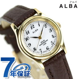 セイコー アルバ 腕時計（レディース） 【最大2000円割引クーポンに店内ポイント最大57倍】 セイコー アルバ ソーラー レディース 腕時計 AEGD544 SEIKO ALBA ホワイト×ブラウン 時計