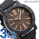 ブルガリブルガリ 腕時計（メンズ） 【25日は1万円割引クーポンに店内ポイント最大35倍】 ブルガリ ブルガリブルガリ 40mm メンズ 腕時計 BBP40C11CGLD BVLGARI ブラウン