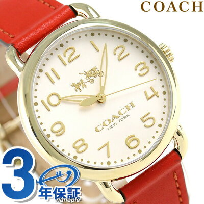 【今なら10%割引クーポン&店内ポイント最大44倍】 コーチ 時計 レディース COACH 腕時計 デランシー 36mm クオーツ 14502719 オレンジ【あす楽対応】