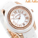 フォリフォリ 腕時計（レディース） フォリフォリ 時計 セラミカ 39.5mm クオーツ レディース 腕時計 WF1B040BDW-XX Folli Follie ホワイト