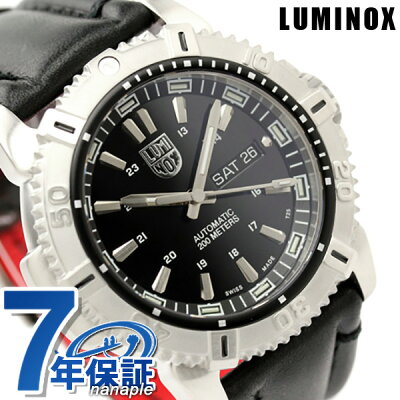 【20日なら全品5倍以上!店内ポイント最大46倍】 ルミノックス 腕時計 LUMINOX モダン マリナー オートマチック デイデイト レザーベルト 6501 ブラック 時計【あす楽対応】