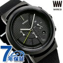 ワイアード 腕時計（メンズ） 【最大2000円割引クーポンに店内ポイント最大58倍】 セイコー ワイアード WW ツーダブ Bluetooth メンズ レディース 腕時計 AGAT433 SEIKO WIRED TYPE 03 オールブラック 時計
